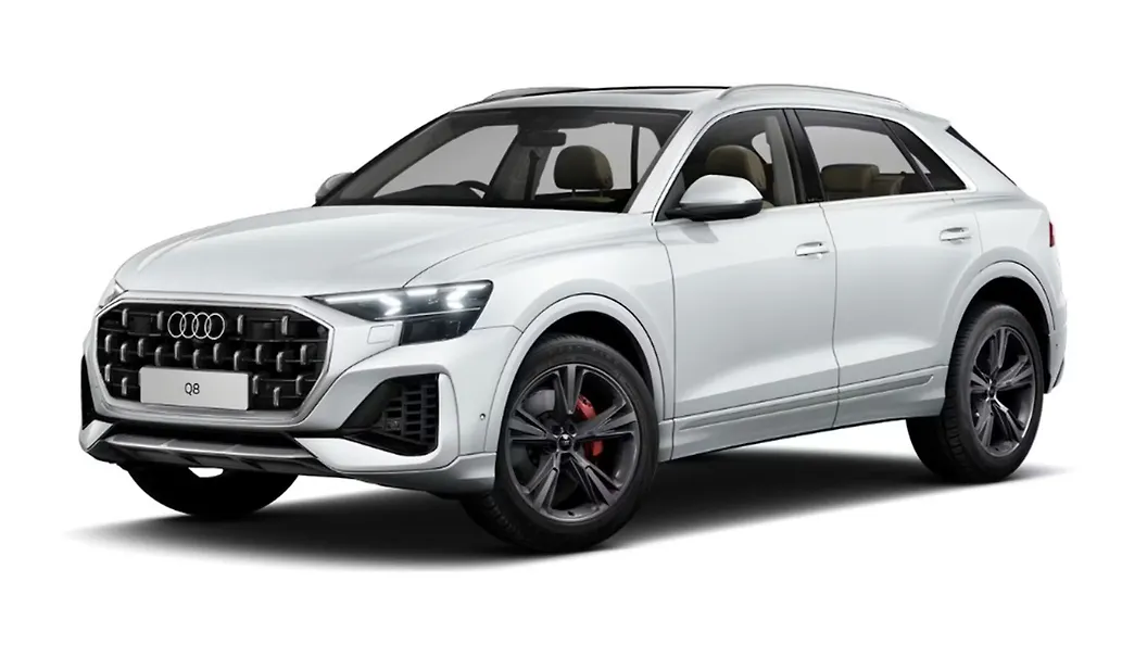 Q8 in Glacier White Metallic