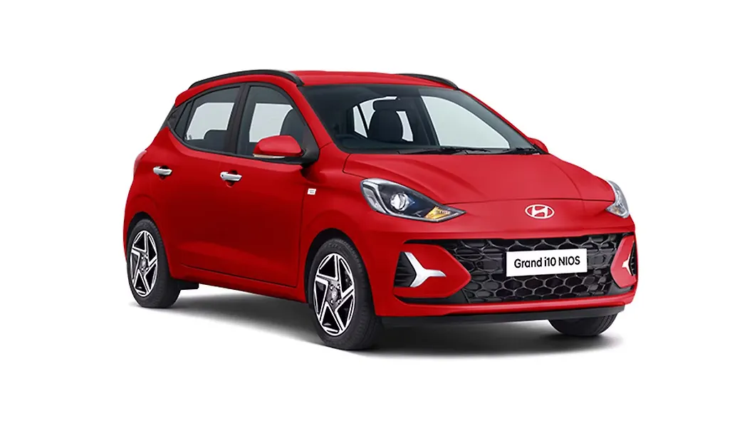 Grand i10 Nios in Fiery Red