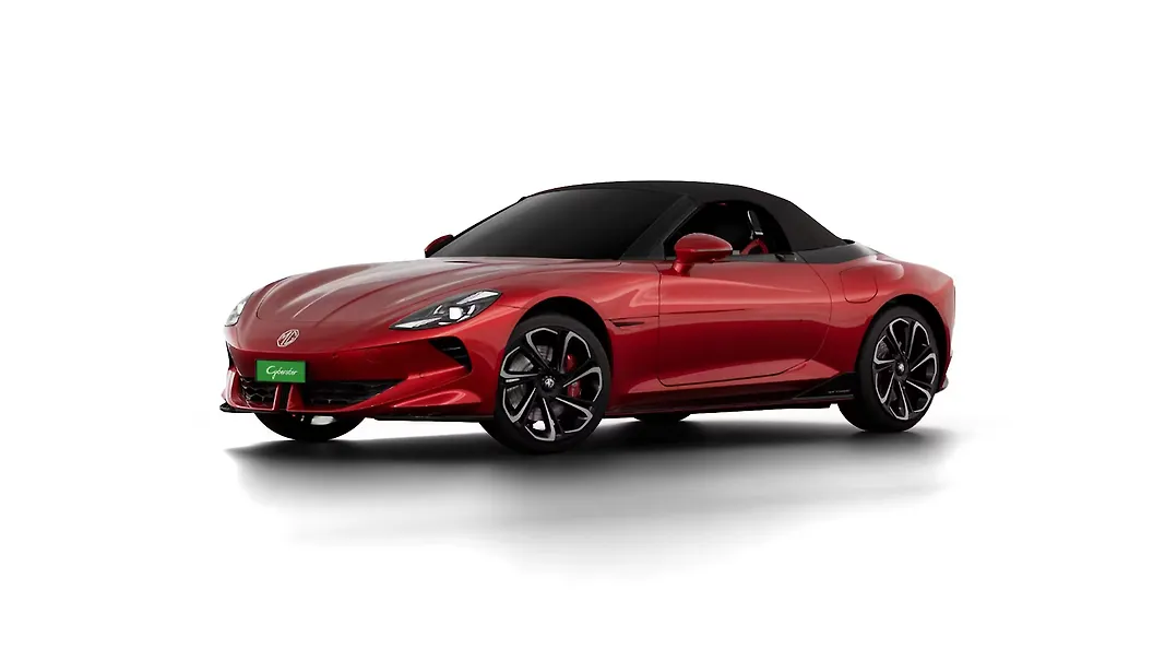 Cyberster in Flare Red with Black roof