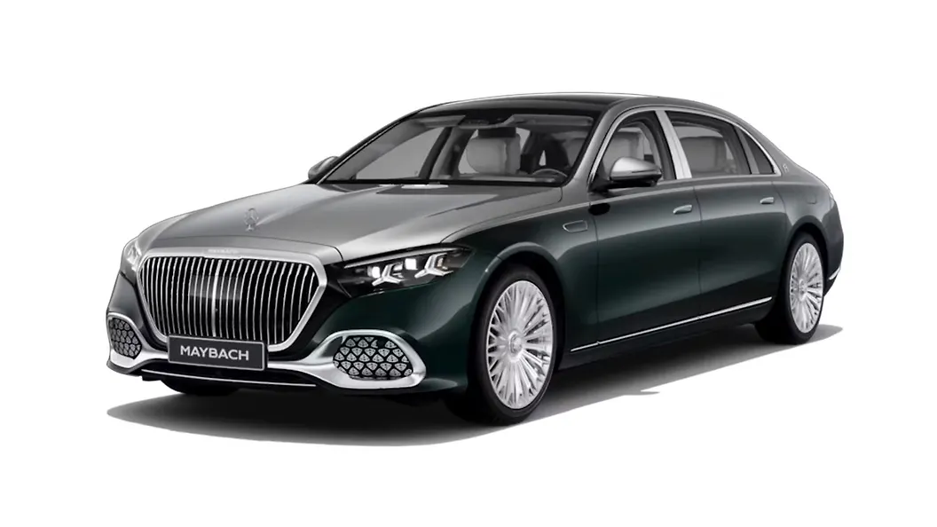 Maybach S-Class in Emerald Green Metallic/Mojave Silver Metallic